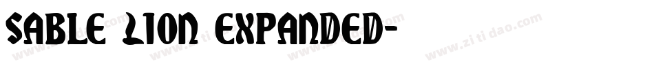 Sable Lion Expanded字体转换